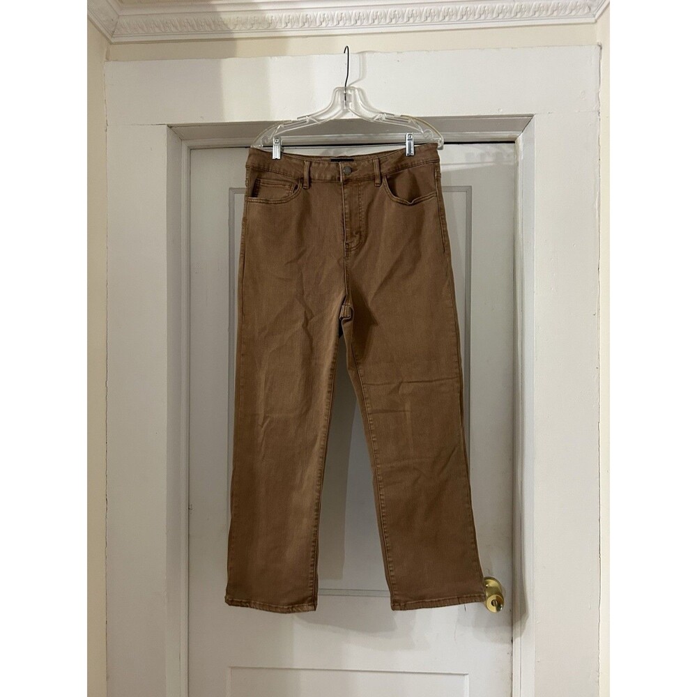 Well Worn Women's Classic Straight High Rise Jeans, Green, Size 14/34 NWT